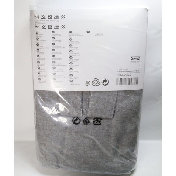 Ikea LENDA Gray Curtains 55" x 98" Room Darkening 1 pair  NEW‎ Heavy - Picture 5 of 5